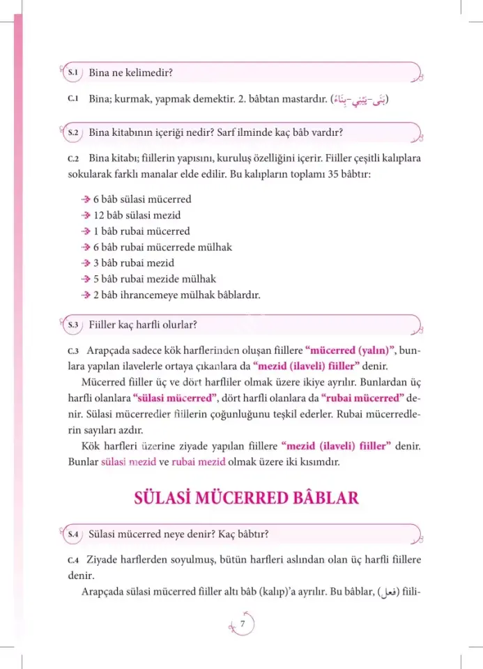 Soru Cevaplı Bina Çalışma Kitabı