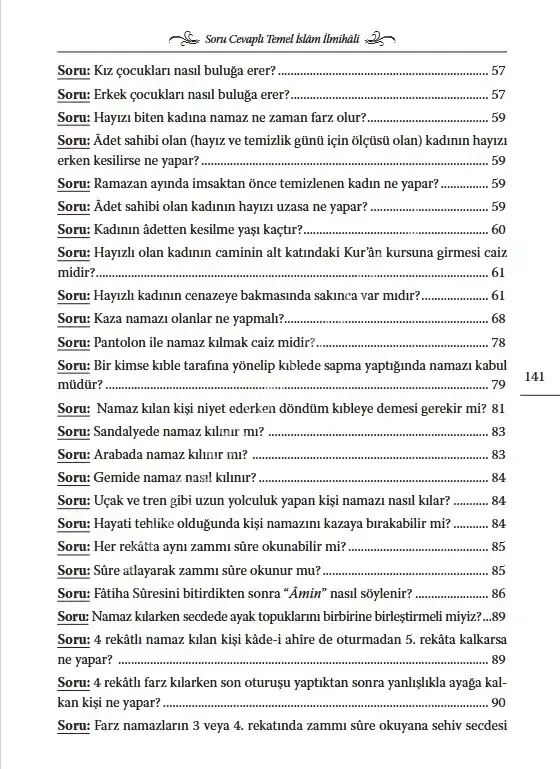 Soru Cevaplı Temel İslam İlmihali