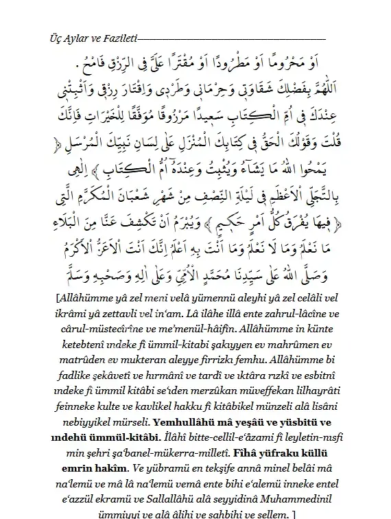 Faziletleriyle Üç Aylar