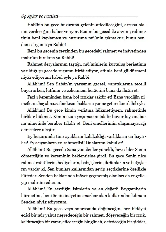 Faziletleriyle Üç Aylar