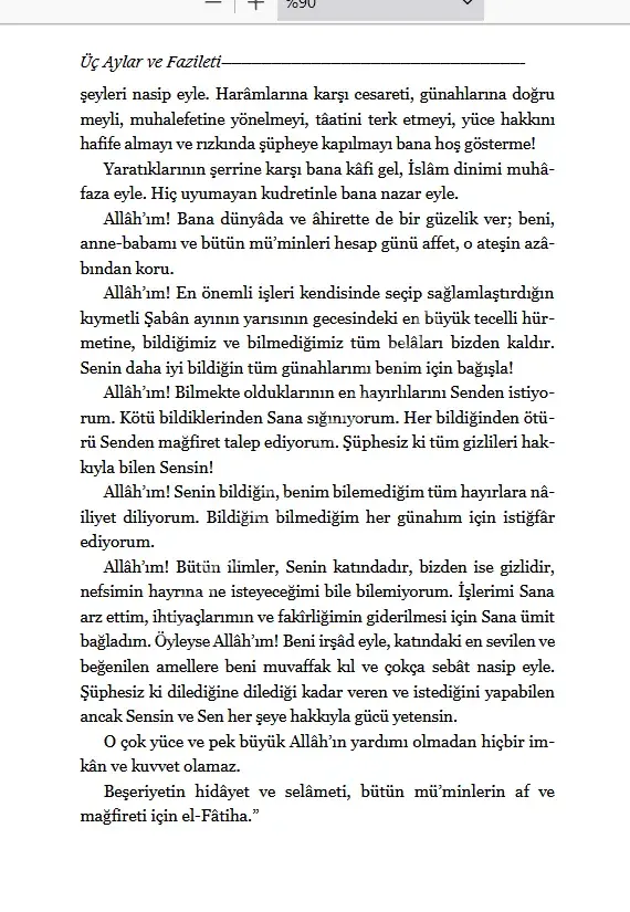 Faziletleriyle Üç Aylar