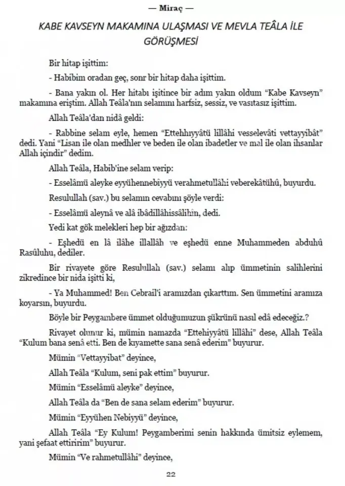 Ruhul Beyan Tefsirinden MİRAÇ