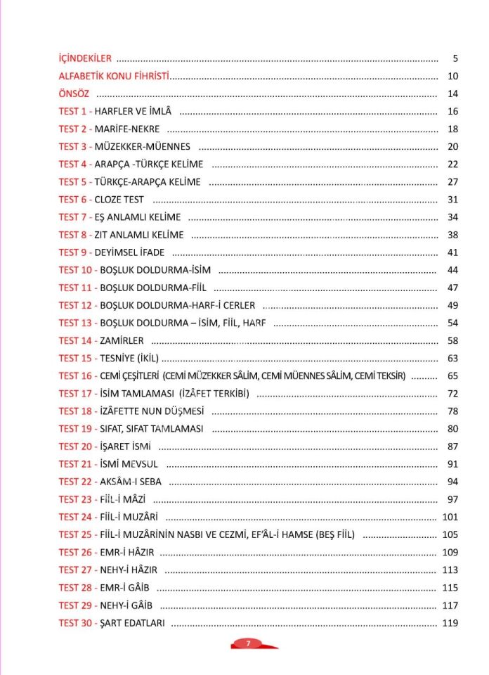 Konu Başlıklı Arapça Soru Bankası