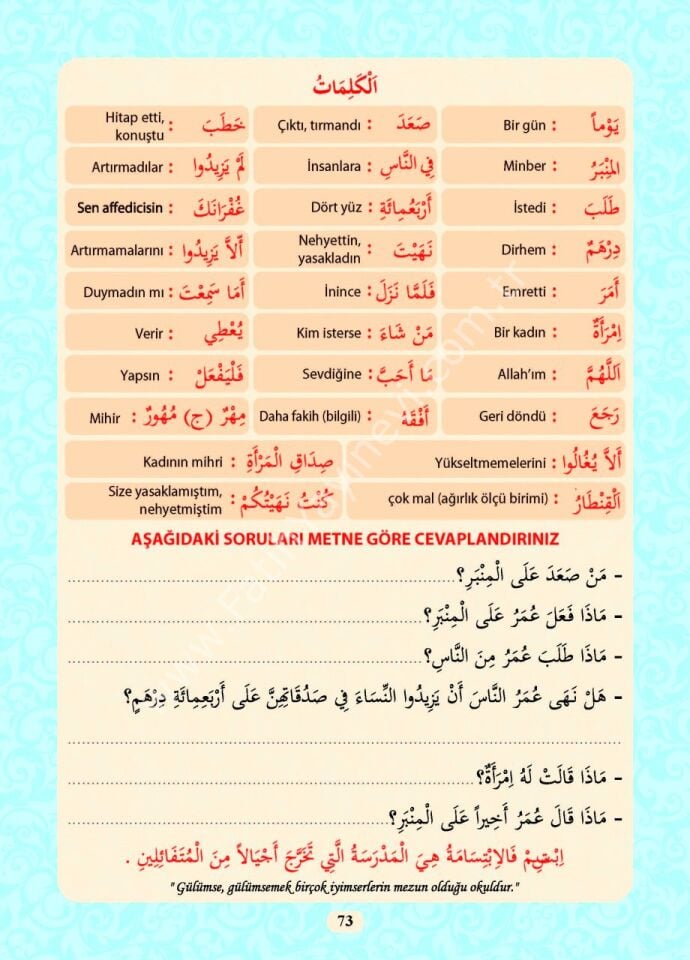 Sorularla Arapça Hikayeler