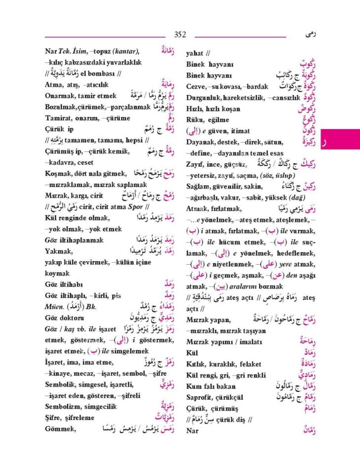 Arapça/Türkçe Öğrenci Sözlük