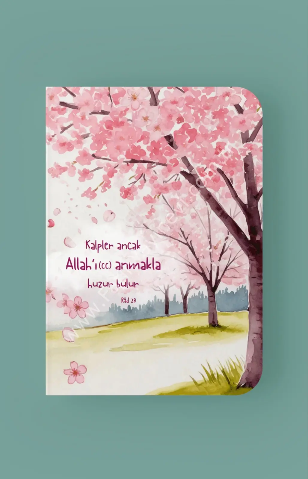 Kalpler Ancak Allah’ı Anmakla Huzur Bulur A5 Çizgili Defter