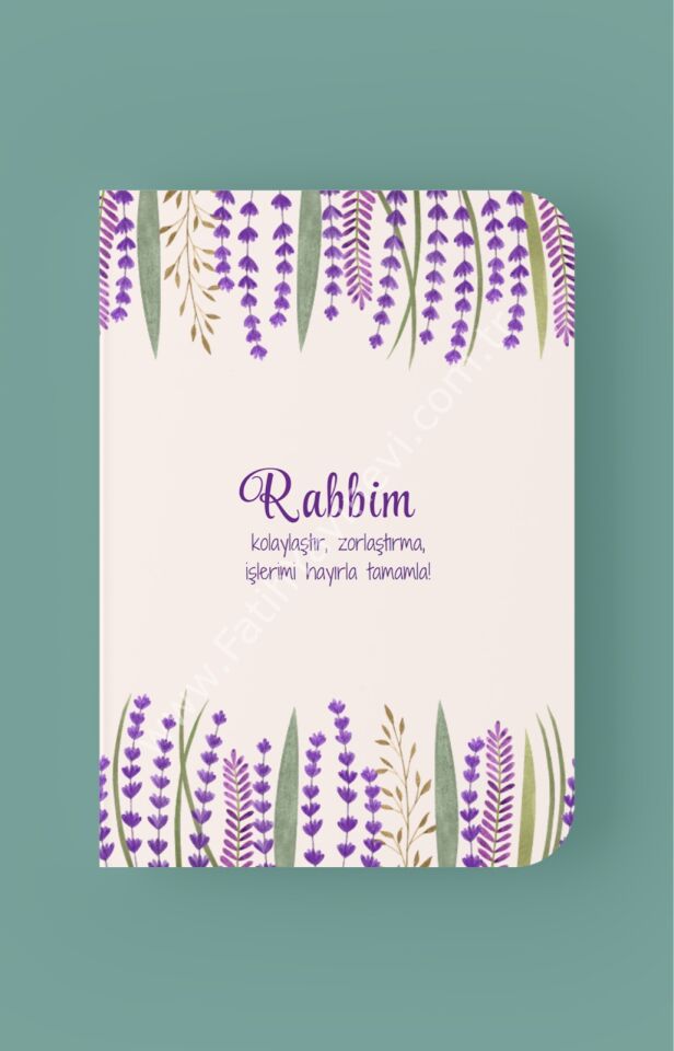 Rabbim Kolaylaştır Zorlaştırma İşlerimi Hayırla Tamamla - A5 Çizgili Defter