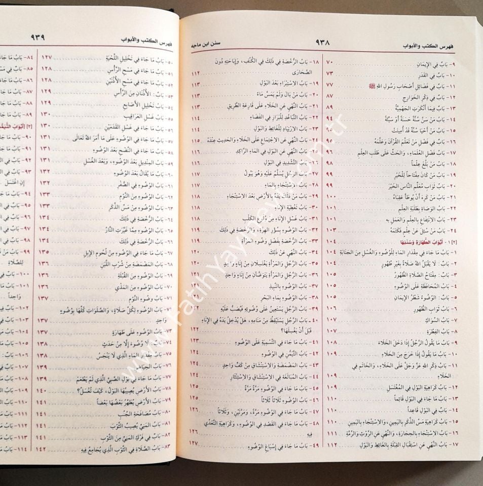Sunenu Ibn Mâce - Sünen-i İbn Mace Arapça - Ebû ʿabdillâh Muhammed Bin Yezîd Mâce El-Kazvînî - سنن ابن ماجه