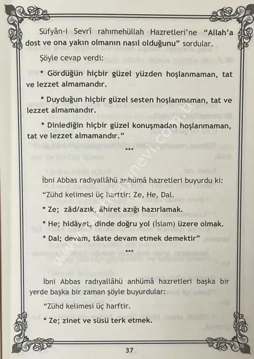 Cennet Yolunun İşaretleri Münebbihat Tercümesi