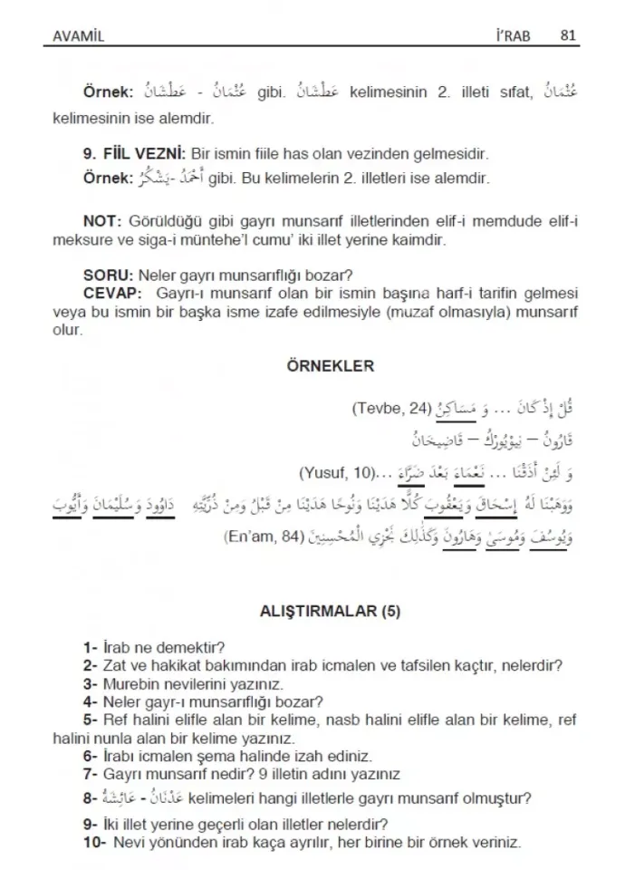 Arapça Dilbilgisi Nahiv Zeynep Atay