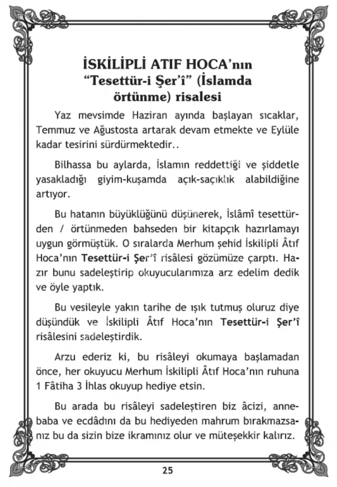 İslami Tesettür Tesettür-i Şeri