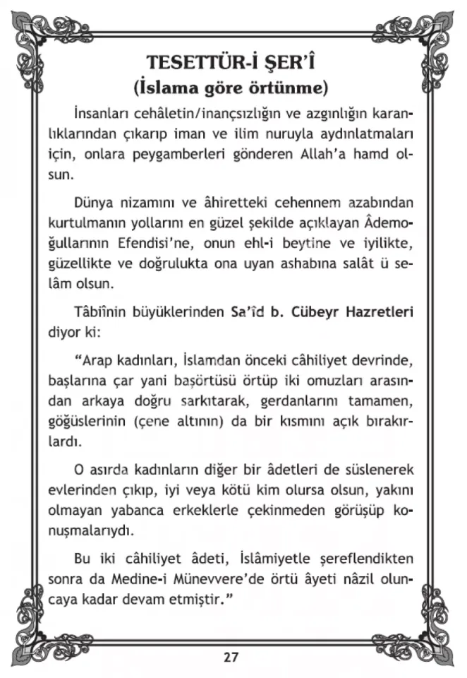 İslami Tesettür Tesettür-i Şeri