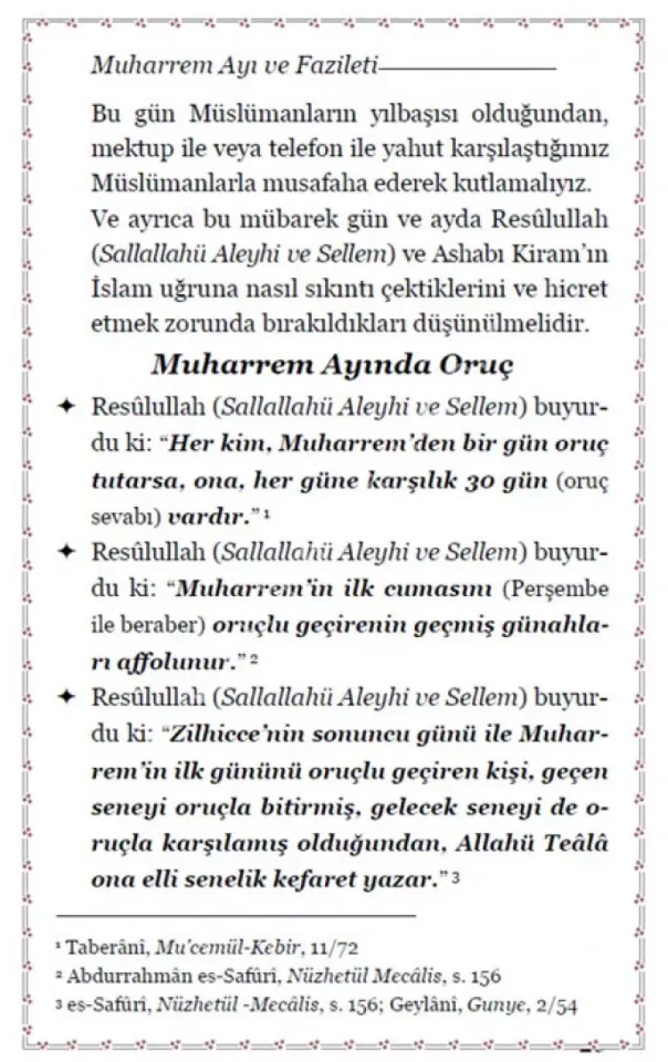 Faziletleriyle Gün Ve Geceler Küçük Boy