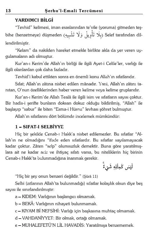 Şerhül Emali Tercümesi