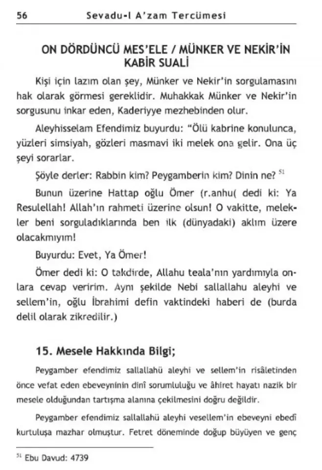 Sevadül Azam Tercümesi Karton Kapak