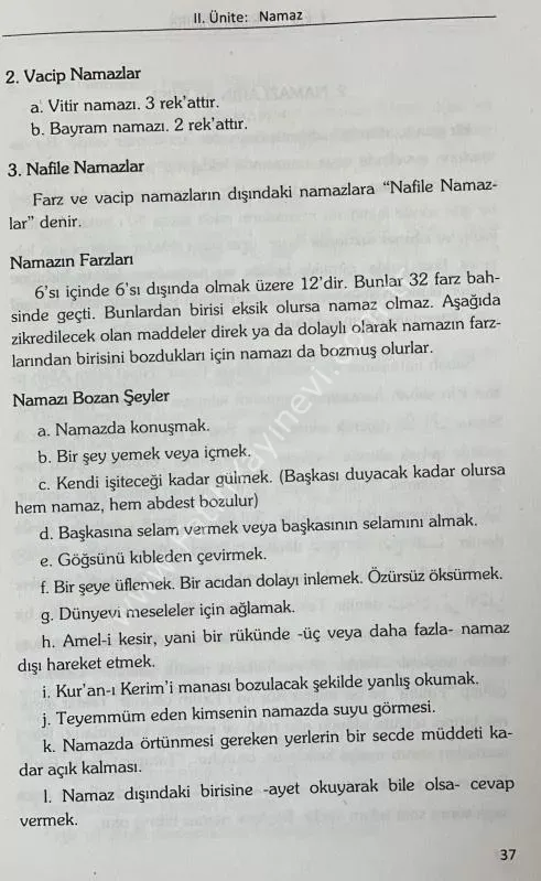 Kur Sistemli Temel Dini Bilgiler