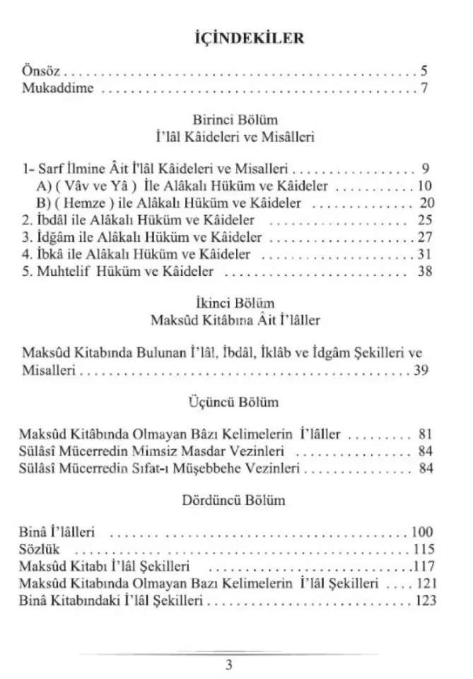 İlal Kaideleri ve Maksud İlalleri
