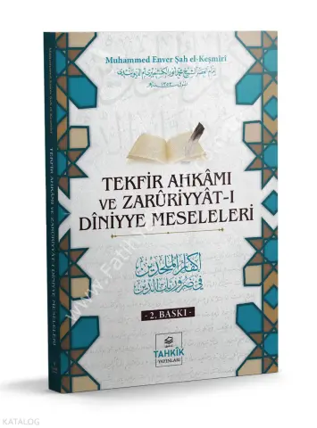 Tekfir Ahkâmı Ve Zarûriyyât-I Dîniyye Meseleleri