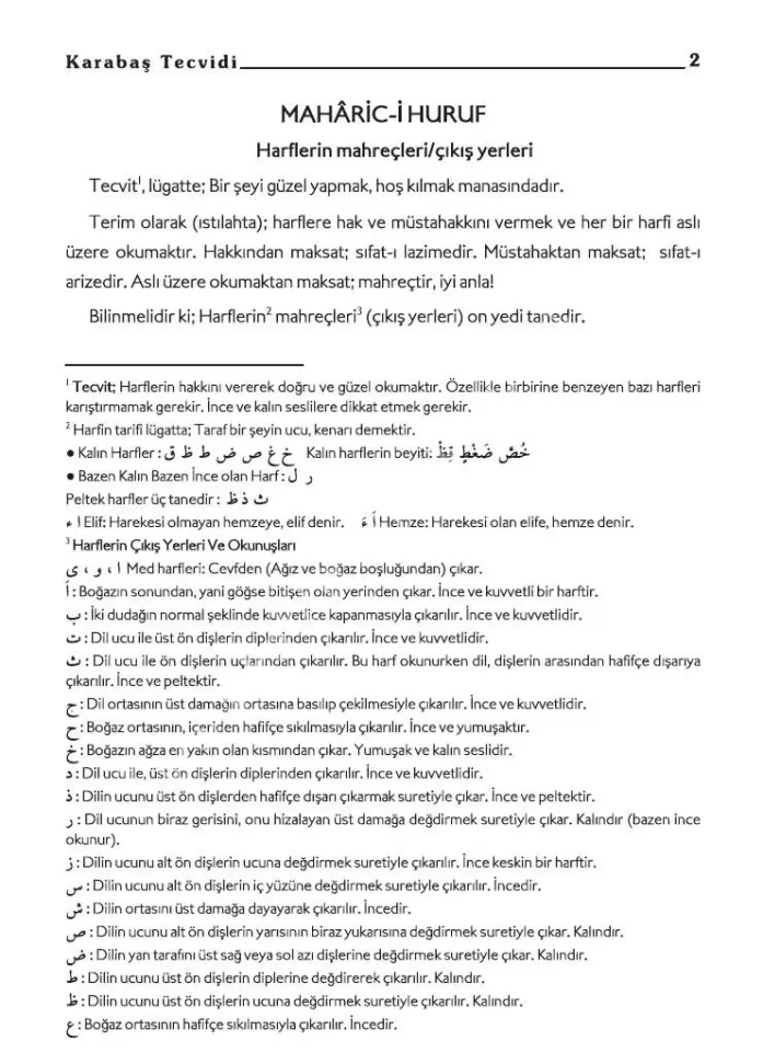 Tam Karabaş Tecvidi