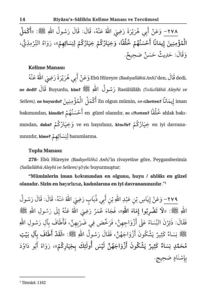 Riyazüs Salihin Kelime Manalı 5 Cilt Takım