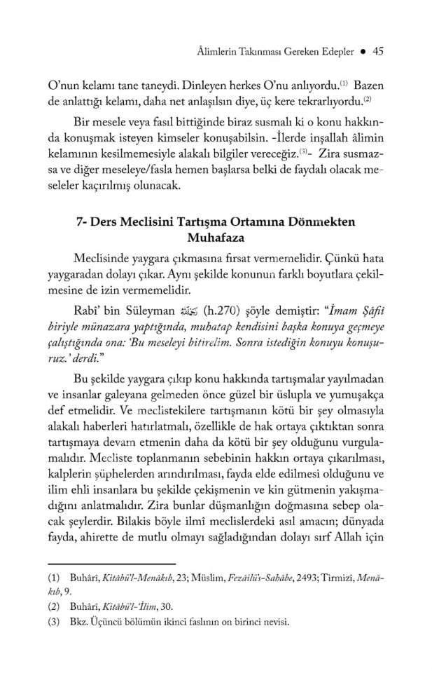 Tezkiratüs Sami'i ve-l Mütekellim Tercümesi - İlim Yolunun Edepleri / آداب طريق العلم