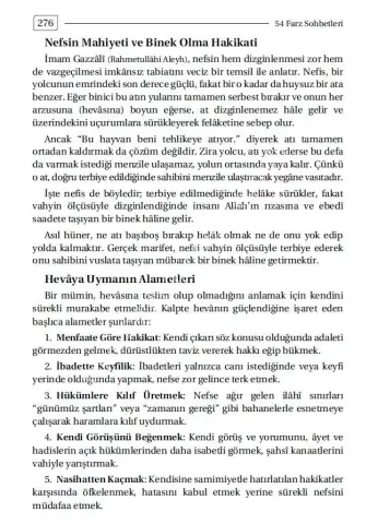 54 Farz Sohbetleri