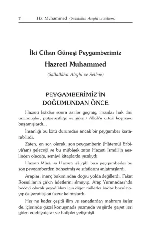 İki Cihan Güneşi Peygamberimiz Hazreti MUHAMMED