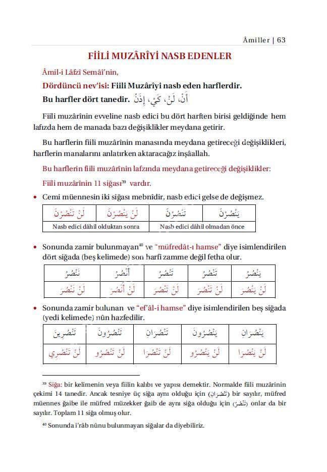 Avamil Tercümesi ve Şerhi - Toplam 450 Soru