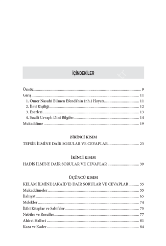 Sualli Cevapli Dini Bilgiler