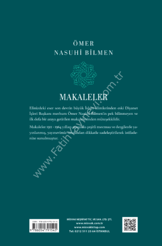 Ömer Nasuhi Bilmen - Makaleler