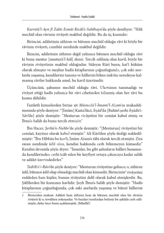 Hadis Usulü (Kavaid fi Ulumi'l Hadis Tercümesi) (Hanefi Hadis Metodu) Sert Kapak