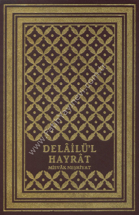 Delailül Hayrat Tıpkı Basım (Yaldızlı Termo Deri Cilt, Kuşe Kağıt, Renkli)