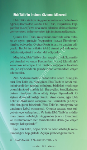 Ehli Beyt´in Fazileti Ve Ebu Talib´in Akibeti - Ömer Faruk Hilmi