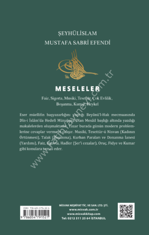 Meseleler - Şeyhülislam Mustafa Sabri Efendi