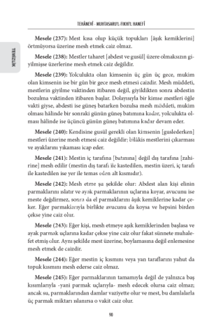 Hanefi İlmihali (Muhtasarul Fıkhul Hanefi Tercümesi) (Ciltli)