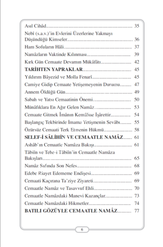 Cemaatle Kılınan Namazın Fazileti