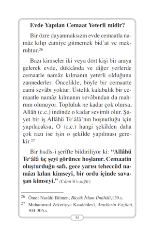 Cemaatle Kılınan Namazın Fazileti