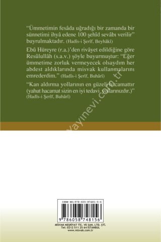 Sağlıklı Yaşam Için Vazgeçilmeyecek Iki Sünnet Misvak Ve Hacamat (CEP BOY)