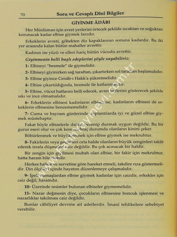 Soru ve Cevaplı Dini Bilgiler Şafiiler İçin