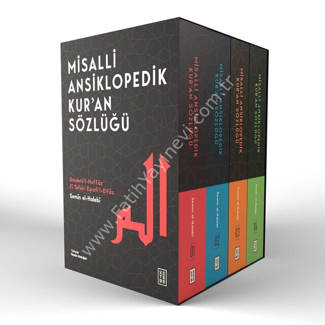 Misalli Ansiklopedik Kur'an Sözlüğü (4 Cilt Kutulu Set)  / Semîn el-Halebî