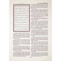 Kuranı Azim ve Tefsirli Meali Şerifi Rahle Boy Sert Kapak Ciltli